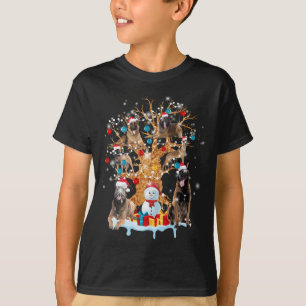 Belgian Malinois Christmas Tree Ornament Gift Dog T-shirt