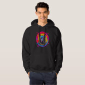 Belgian Malinois Dog Astronaut Hoodie (Voorkant volledig)