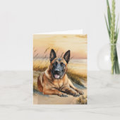 Belgian Malinois Dog Lover Sandy Beach (Devant)