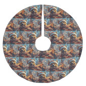 Belgian Malinois Dog Roller Onderzetter Christmas Kerstboom Rok (Voorkant)