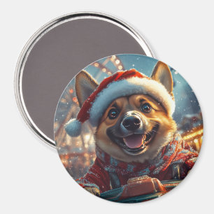 Belgian Malinois Dog Roller Onderzetter Christmas Magneet