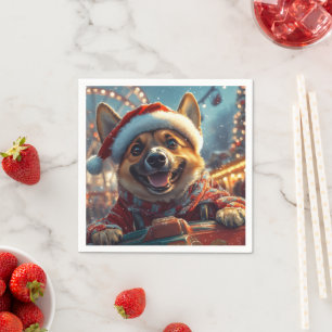 Belgian Malinois Dog Roller Onderzetter Christmas Servet