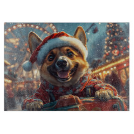 Belgian Malinois Dog Roller Onderzetter Christmas Snijplank