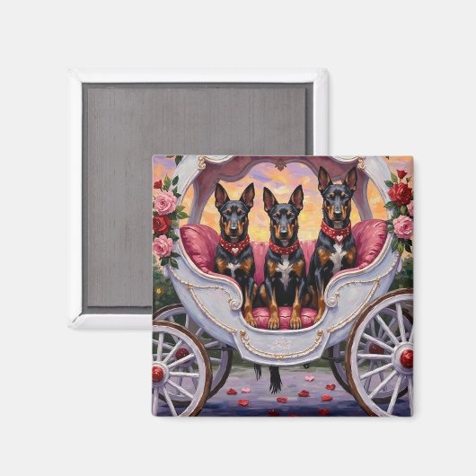 Belgian Malinois Dog Valentine's Day Magneet (Voorkant / Achterkant)