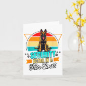 Belgian Malinois Lover Funny Belgian Malinois Retr Kaart (Gele Bloem)