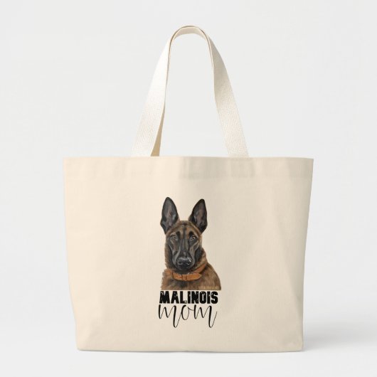 Belgian Malinois Mom Tote Bag (Devant)