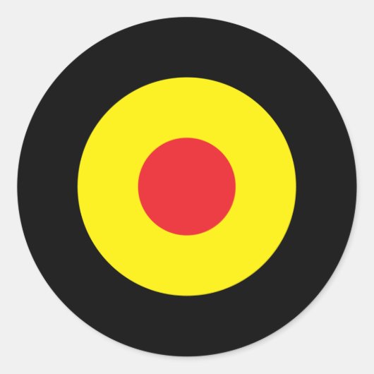 Belgian Mod Ronde Sticker (Voorkant)