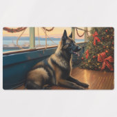 Belgian Shepherd Christmas Cruise: Pawsome Holiday Labels (Design 1)