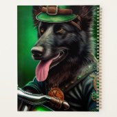 Belgian Shepherd conduite vélo St. Patrick's Day (Dos)