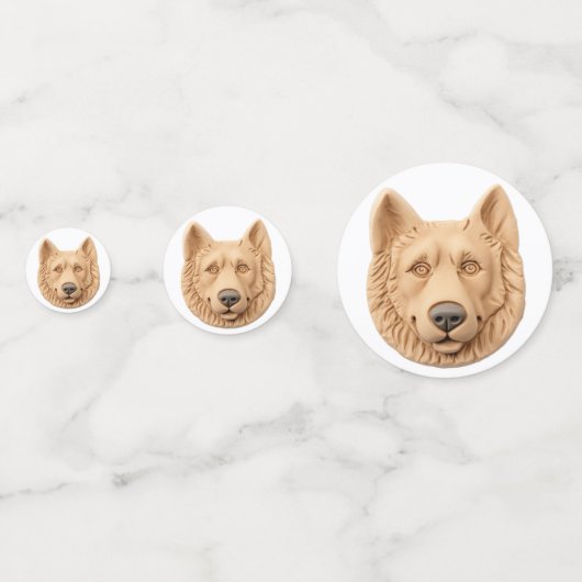 Belgian Shepherd Dog 3D geïnspireerd Confetti (Voorkanten)