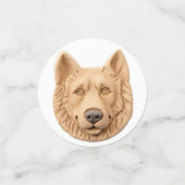 Belgian Shepherd Dog 3D geïnspireerd Confetti (Kleine voorkant)