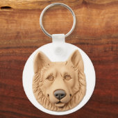 Belgian Shepherd Dog 3D geïnspireerd Sleutelhanger (Voorkant)
