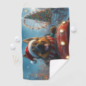 Belgian Shepherd Dog Roller Onderzetter Kerst Golfhanddoek (Insitu)