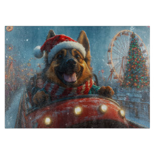 Belgian Shepherd Dog Roller Onderzetter Kerst Snijplank