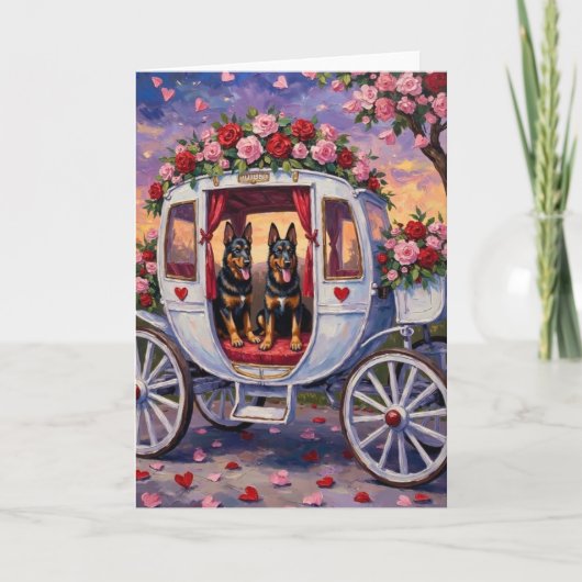 Belgian Shepherd Dog Valentine's Day Kaart (Voorkant)