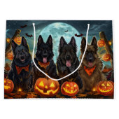 Belgian Shepherd Halloween Spooky Groot Cadeauzakje (Voorkant)