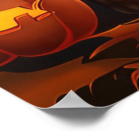 Belgian Shepherd Halloween Spooky Poster (Hoek)