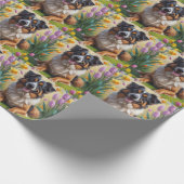 Belgian Shepherd Spring Bloemen Schilderij Cadeaupapier (Hoek)