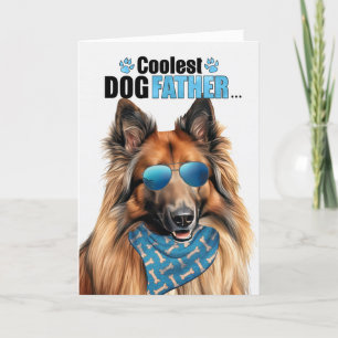 Belgian Tervuren Dog Coolste Pa Ooit Vaderdag Feestdagen Kaart