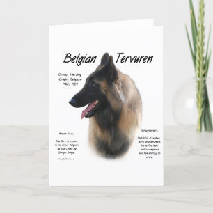 Belgian Tervuren Meet the Breed Feestdagen Kaart