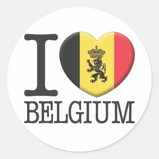 België2 Ronde Sticker (Voorkant)