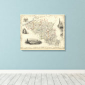 België 3 canvas afdruk (Insitu (Houten vloer))