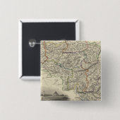 België 3 vierkante button 5,1 cm (Voorkant /achterkant)