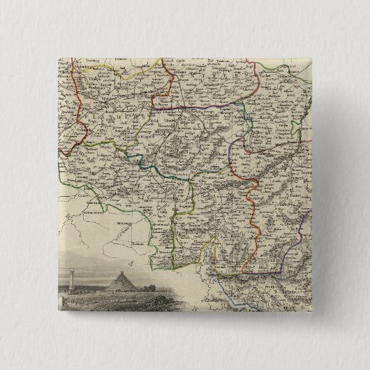 België 6 vierkante button 5,1 cm (Voorkant)