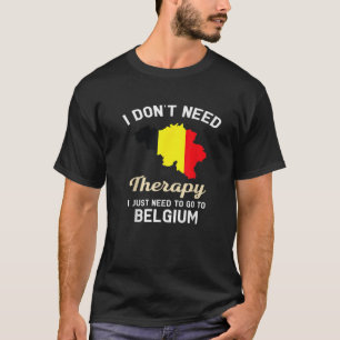 België Belgisch Vocatie van de Vlaggenkaart T-shirt