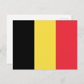 België Briefkaart vlag (Voorkant / Achterkant)