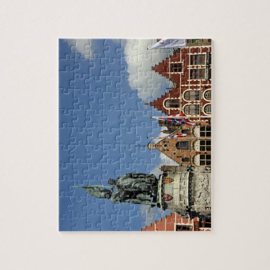 België, Brugge (ook bekend als Brug of Bruge). UNE Legpuzzel (Verticaal)