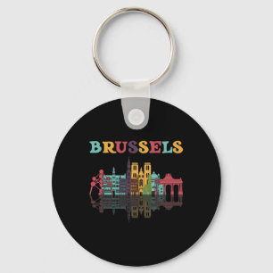België Brussel Reizen Familie Vakantie Europese T Sleutelhanger