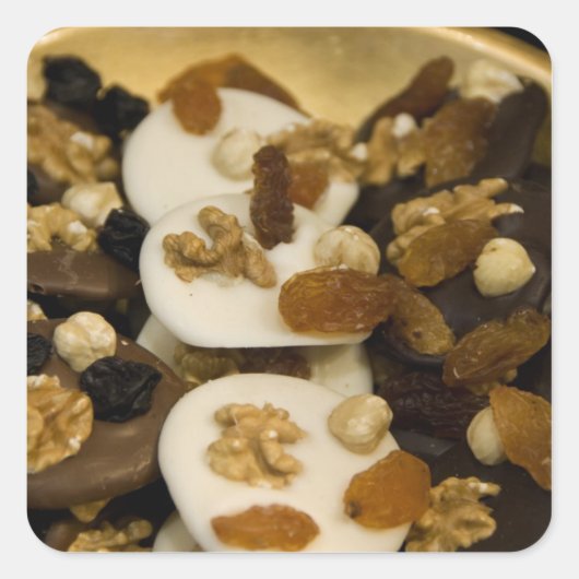 België, Brussel Wereldberoemd België 2 Vierkante Sticker (Voorkant)