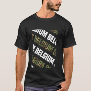 België Camo Pattern Green Camouflage T-shirt