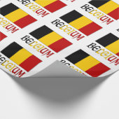 België en Belgische vlag cadeau Cadeaupapier (Hoek)