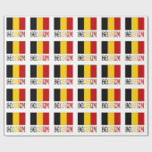 België en Belgische vlag cadeau Cadeaupapier (Vlak)