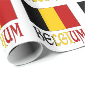 België en Belgische vlag cadeau Cadeaupapier (Rol Hoek)