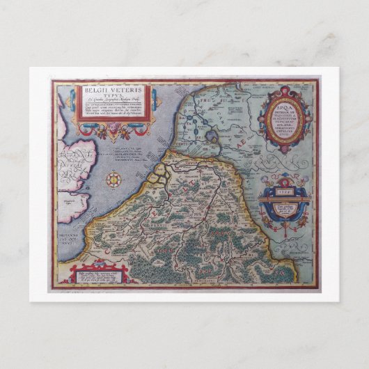 België en Nederland Briefkaart (Voorkant)