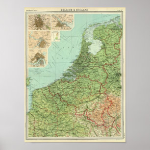 België en Nederland Poster