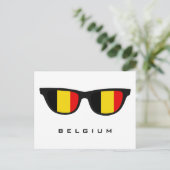 België heeft aangepaste tekst en kleuren briefkaar briefkaart (Staand voorkant)