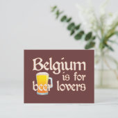 België is voor Beer Lovers Briefkaart (Staand voorkant)