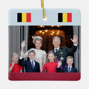 België Koninklijk kerstfeest Keramisch Ornament