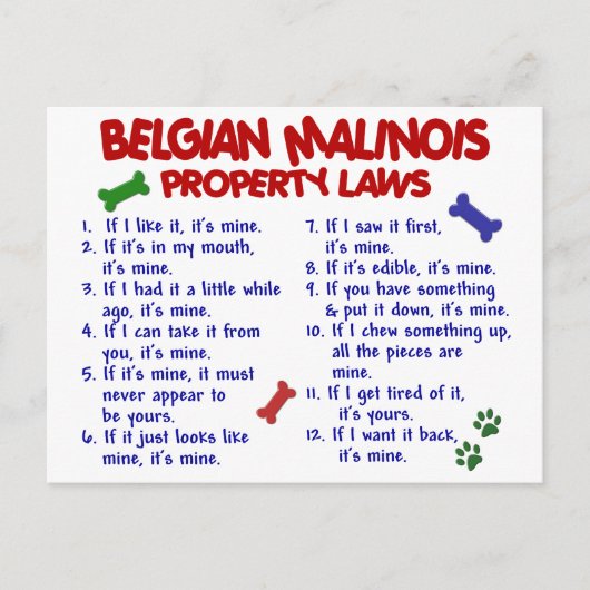 BELGIË MALINOIS PL2 BRIEFKAART (Voorkant)