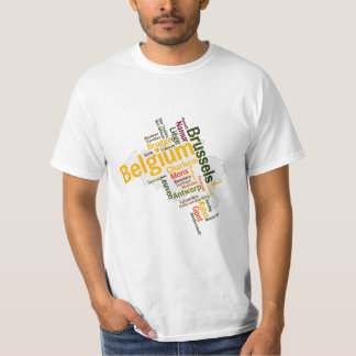 België Map Cities T-Shirt