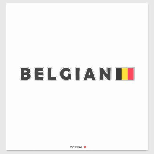 België patriot design sticker (Vel)