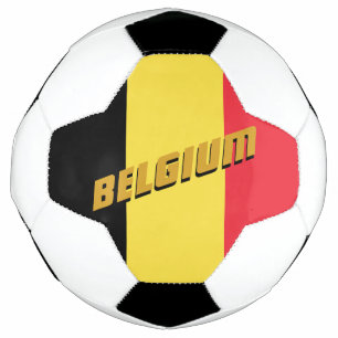 België Patriottisch Football en Belgische vlag Voetbal