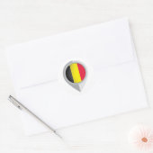 België Pin Locatie Vlag Ronde Sticker (Envelop)