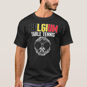 België pingpong Belgisch team van tennis T-shirt