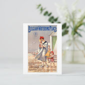 BELGIË Poster voor woekerreizen teruggezet Briefkaart (Staand voorkant)