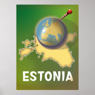 België prachtige kaart-Poster Poster